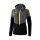 Erima Squad Trainingsjacke mit Kapuze Damen - grau/schwarz/gelb