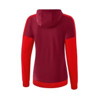 Erima Squad Trainingsjacke mit Kapuze Damen - rot