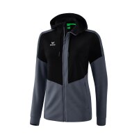 Erima Squad Trainingsjacke mit Kapuze Damen - schwarz