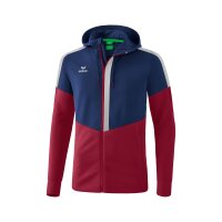 Erima Squad Trainingsjacke mit Kapuze Herren - navy/rot