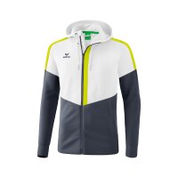 Erima Squad Trainingsjacke mit Kapuze Herren - wei&szlig;