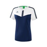 Erima Squad T-Shirt Damen - wei&szlig;/navy