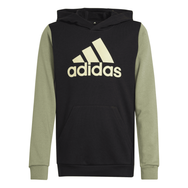 adidas Essentials Big Logo Colorblock Hoodie Kinder - schwarz/olivgrün