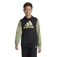 adidas Essentials Big Logo Colorblock Hoodie Kinder - schwarz/olivgr&uuml;n