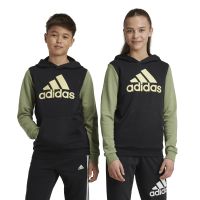 adidas Essentials Big Logo Colorblock Hoodie Kinder - schwarz/olivgr&uuml;n