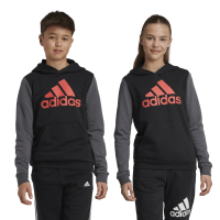 adidas Essentials Big Logo Colorblock Hoodie Kinder - schwarz/grau/rot