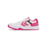 hummel All Court Handballschuhe - bright white/raspberry...