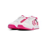 hummel All Court Handballschuhe - bright white/raspberry...