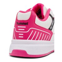 hummel All Court Handballschuhe - bright white/raspberry sorbet