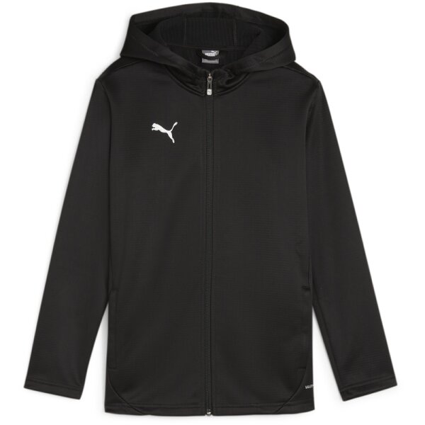 Puma teamFINAL Fleece Trainingsjacke Kinder - schwarz