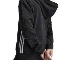 adidas Street Jam Full-Zip Hoodie Kinder - schwarz/wei&szlig;