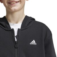 adidas Street Jam Full-Zip Hoodie Kinder - schwarz/wei&szlig;