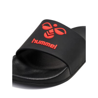 hummel Hml Essential Badelatschen - black/chinese red