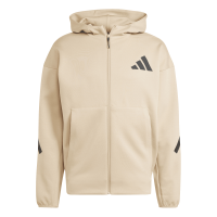 adidas Z.N.E. Full-Zip Hoodie Herren - beige/schwarz