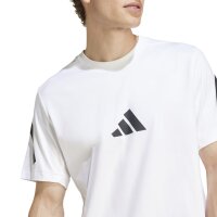 adidas Z.N.E. T-Shirt Herren - wei&szlig;/schwarz