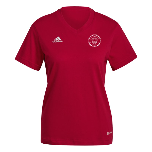 ISD Lions x adidas Entrada 22 T-Shirt Damen - rot