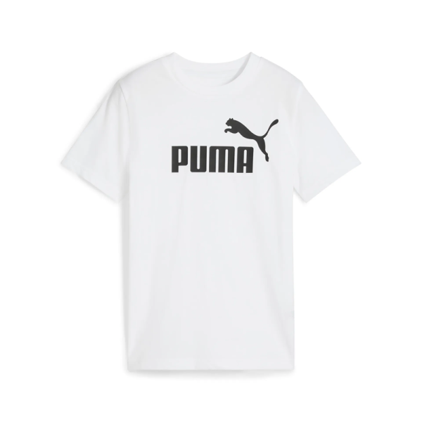 Puma ESS No. 1 Logo T-Shirt Kinder - weiß/schwarz