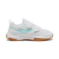 Puma Varion II Hallenschuhe Kinder - weiß/türkis