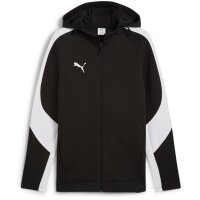 Puma teamEVOSTRIPE Full-Zip Hoodie Herren - schwarz/weiß