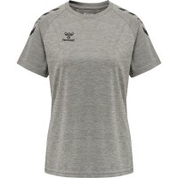 hummel Hmlcore Xk Core Poly Tee S/S Damen - grey melange