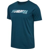 hummel Hmlgraphic Bold Logo Tee Herren - reflecting pond