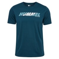 hummel Hmlgraphic Bold Logo Tee Herren - reflecting pond