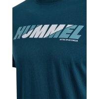 hummel Hmlgraphic Bold Logo Tee Herren - reflecting pond