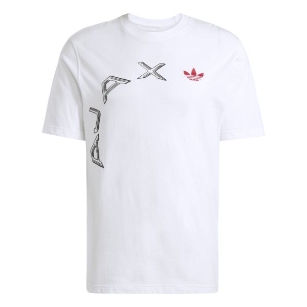 adidas Ajax Amsterdam Graphic T-Shirt Herren - weiß/rot/schwarz