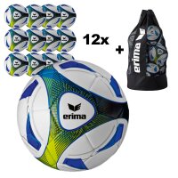 12x Erima Fußball Hybrid Training Gr.5 + Ballsack -...