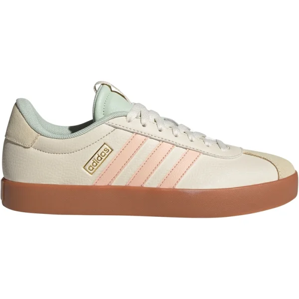 adidas VL Court 3.0 Sneaker Damen - beige/rosa/hellgrün-37 1/3