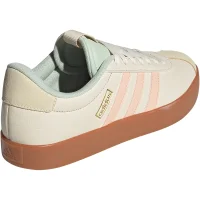 adidas VL Court 3.0 Sneaker Damen - beige/rosa/hellgr&uuml;n-37 1/3