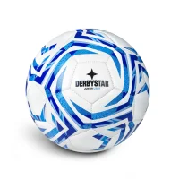 Derbystar Junior Light v25 Fu&szlig;ball Gr.4 - wei&szlig;/blau