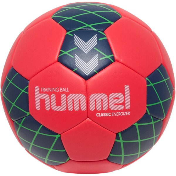 hummel Classic Energizer Handball - rot/navy/grün