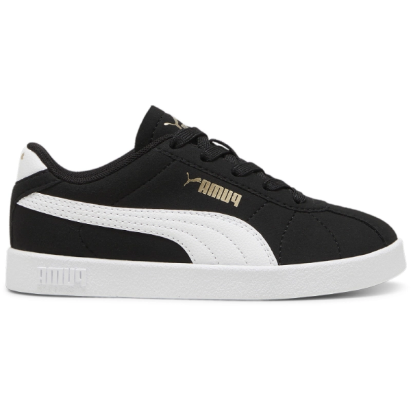 Puma Club II Sneaker Kinder - schwarz/weiß/gold