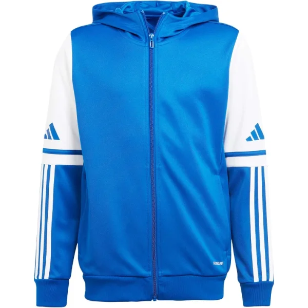 adidas Squadra 25 Full-Zip Hoodie Kinder - blau/weiß