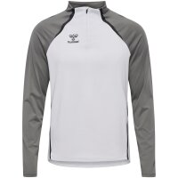 hummel Hmllead 2.0 Half Zip Herren - white/steel gray