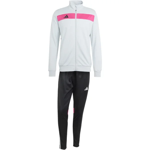 adidas Tiro 25 Essentials Trainingsanzug Herren - weiß/schwarz/pink