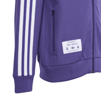 adidas Real Madrid Terrace Icons Trainingsjacke Kinder - lila/wei&szlig;