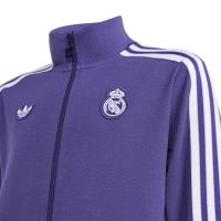 adidas Real Madrid Terrace Icons Trainingsjacke Kinder - lila/wei&szlig;