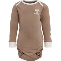 hummel Hmlmaule Body L/S Kinder - beaver fur