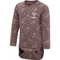 hummel Hmlfia Body L/S Mädchen - deep taupe