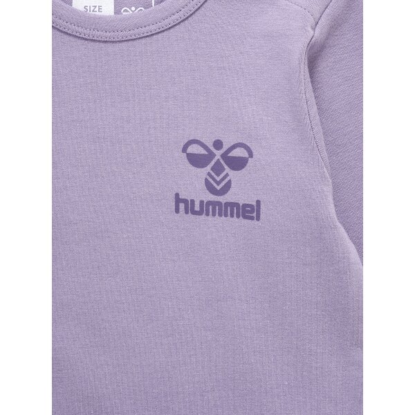 hummel Hmlmino Body L/S Kinder - lavender gray