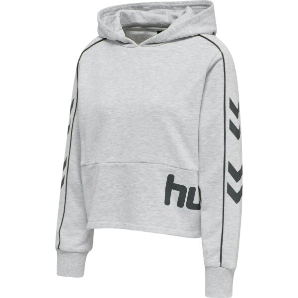 hummel Hmllgc Yoko Cropped Hoodie Damen - light grey melange