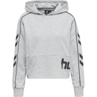 hummel Hmllgc Yoko Cropped Hoodie Damen - light grey melange