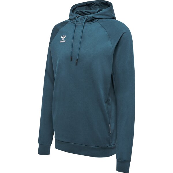 hummel Hmlmove Grid Cotton Hoodie Herren - deep teal