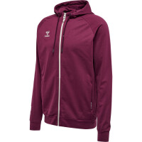 hummel Hmlmove Grid Cotton Zip Hoodie Herren - grape wine