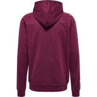 hummel Hmlmove Grid Cotton Zip Hoodie Herren - grape wine