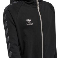 hummel Hmlmove Grid Cotton Zip Hoodie Kinder - black