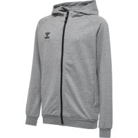 hummel Hmlmove Grid Cotton Zip Hoodie Kinder - grey melange