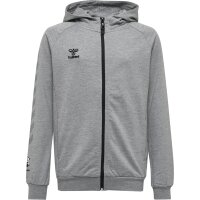 hummel Hmlmove Grid Cotton Zip Hoodie Kinder - grey melange